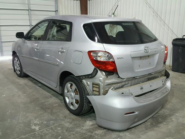 2T1KU40E89C066072 - 2009 TOYOTA COROLLA MA SILVER photo 3