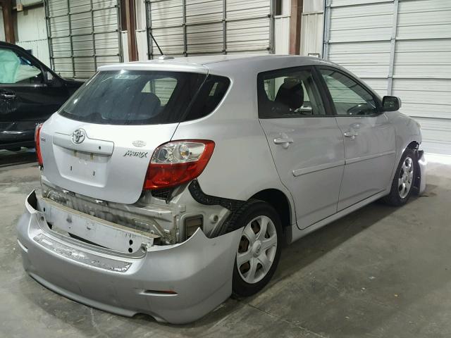 2T1KU40E89C066072 - 2009 TOYOTA COROLLA MA SILVER photo 4