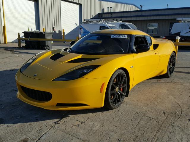 SCCLMDSU8DHA10048 - 2013 LOTUS EVORA YELLOW photo 2