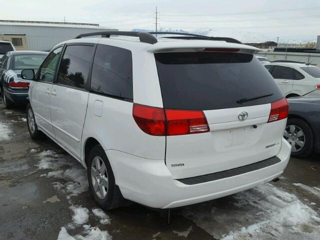 5TDZA23C14S101461 - 2004 TOYOTA SIENNA CE WHITE photo 3