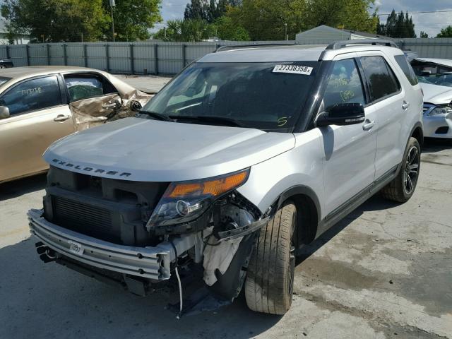 1FM5K8GT6FGA02247 - 2015 FORD EXPLORER S SILVER photo 2