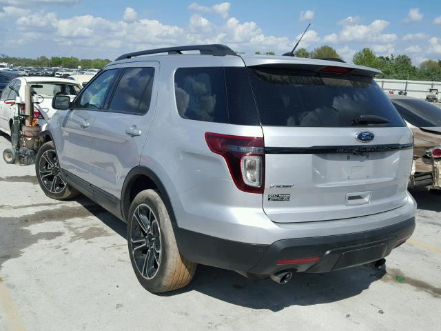 1FM5K8GT6FGA02247 - 2015 FORD EXPLORER S SILVER photo 3