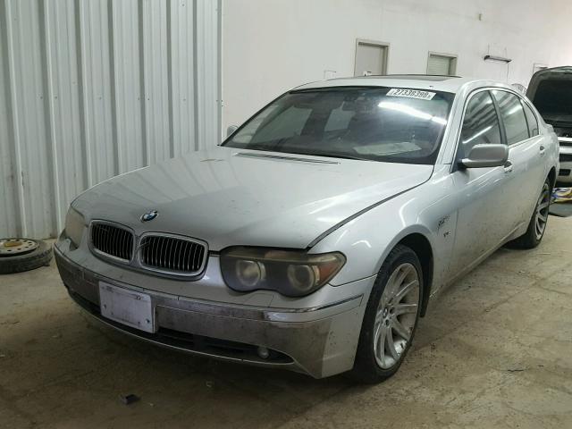 WBAGN63442DR03892 - 2002 BMW 745 LI SILVER photo 2