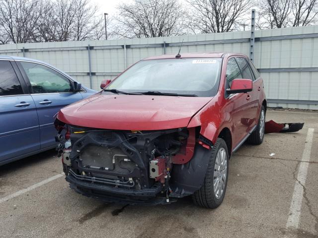 2FMDK39C48BA74232 - 2008 FORD EDGE LIMIT RED photo 2