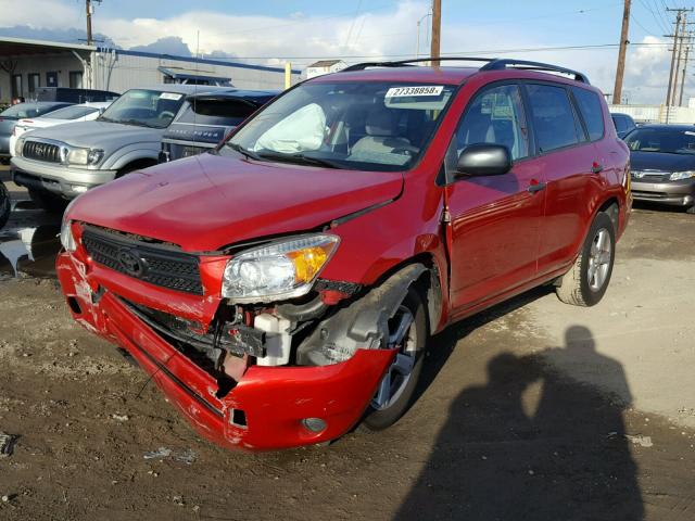 JTMZD33V686073161 - 2008 TOYOTA RAV4 RED photo 2