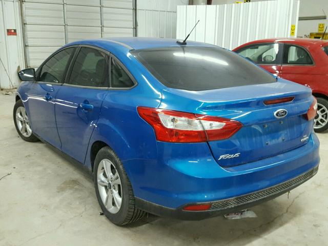 1FADP3F26DL189464 - 2013 FORD FOCUS SE BLUE photo 3