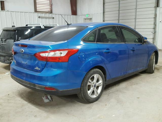 1FADP3F26DL189464 - 2013 FORD FOCUS SE BLUE photo 4