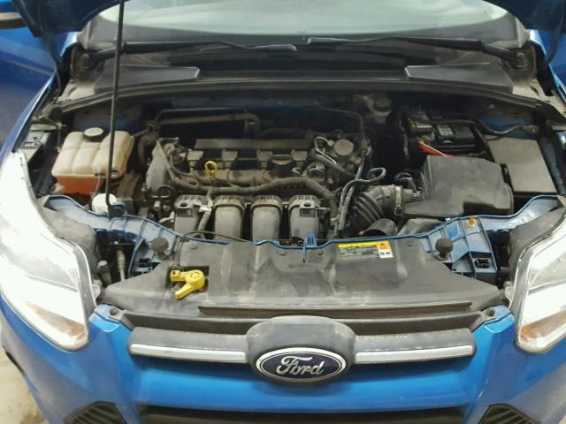 1FADP3F26DL189464 - 2013 FORD FOCUS SE BLUE photo 7