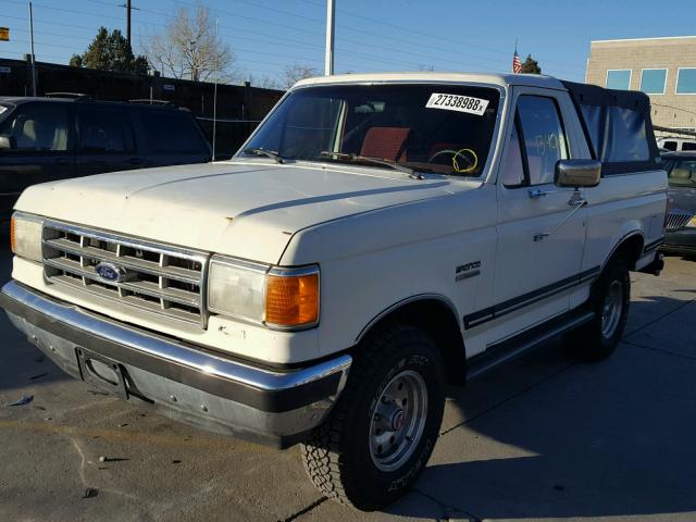 1FMEU15H1JLA42834 - 1988 FORD BRONCO U10 WHITE photo 2