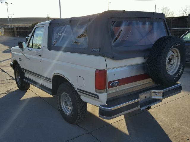 1FMEU15H1JLA42834 - 1988 FORD BRONCO U10 WHITE photo 3