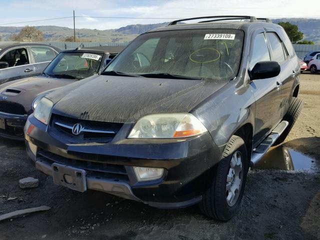 2HNYD18461H532221 - 2001 ACURA MDX BLACK photo 2