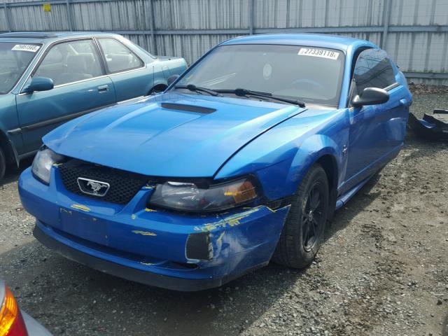 1FAFP4040YF216137 - 2000 FORD MUSTANG BLUE photo 2