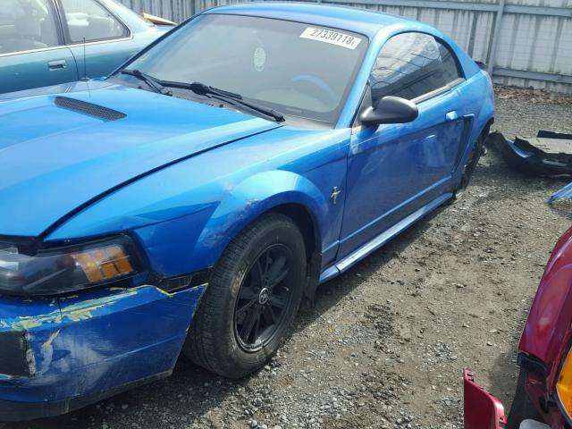 1FAFP4040YF216137 - 2000 FORD MUSTANG BLUE photo 9