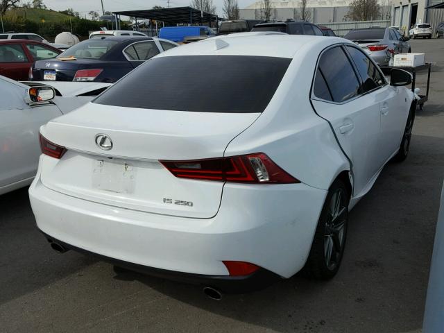 JTHBF1D27E5039430 - 2014 LEXUS IS 250 WHITE photo 4