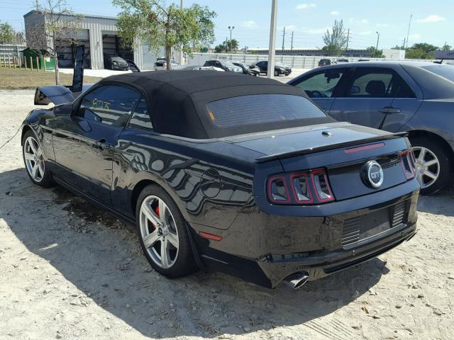 1ZVBP8FF6E5256178 - 2014 FORD MUSTANG GT BLACK photo 3