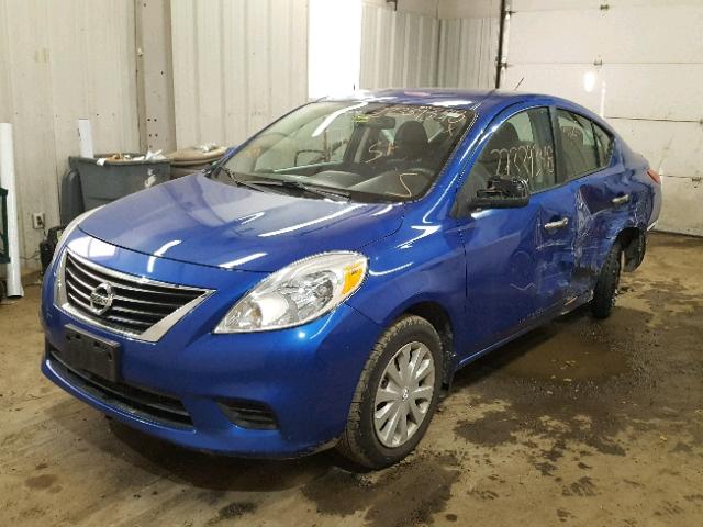 3N1CN7AP5CL856892 - 2012 NISSAN VERSA S BLUE photo 2