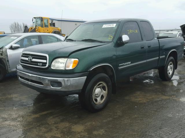 5TBBT44182S310898 - 2002 TOYOTA TUNDRA ACC GREEN photo 2