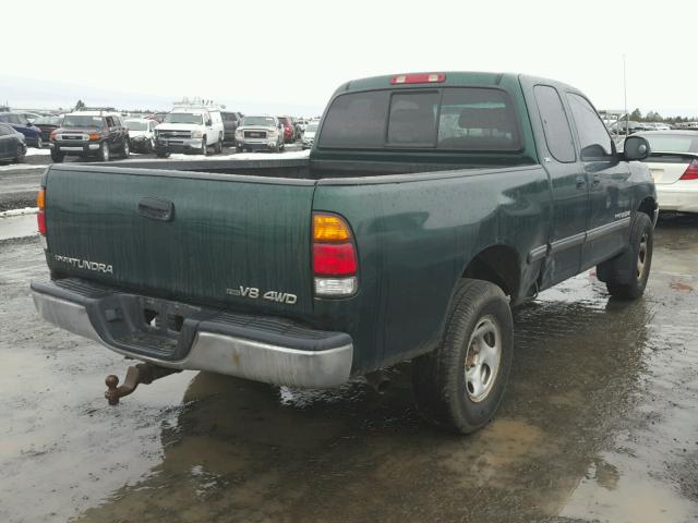 5TBBT44182S310898 - 2002 TOYOTA TUNDRA ACC GREEN photo 4