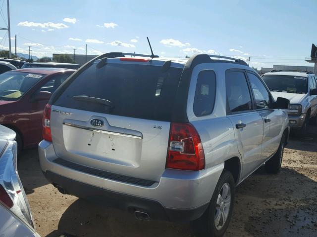 KNDJF724097602641 - 2009 KIA SPORTAGE L SILVER photo 4