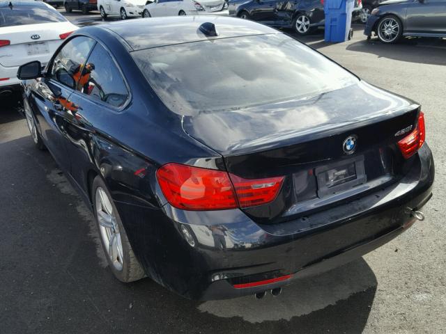 WBA3N3C54EF712567 - 2014 BMW 428 I BLACK photo 3