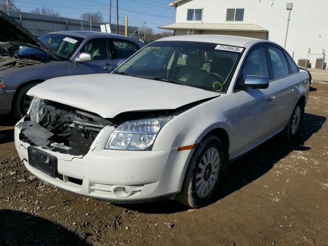 1MEHM40W99G614678 - 2009 MERCURY SABLE WHITE photo 2