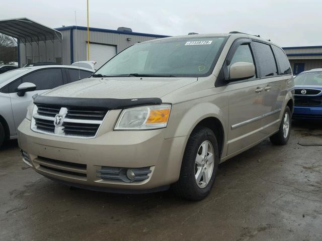 1D8HN54P88B101281 - 2008 DODGE GRAND CARA BEIGE photo 2