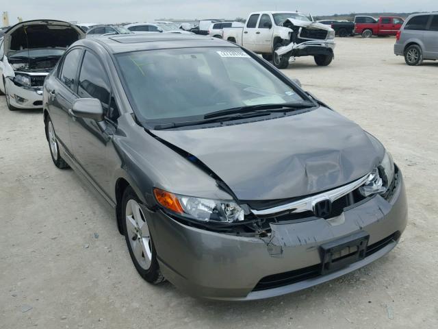 2HGFA16838H506103 - 2008 HONDA CIVIC EX GRAY photo 1