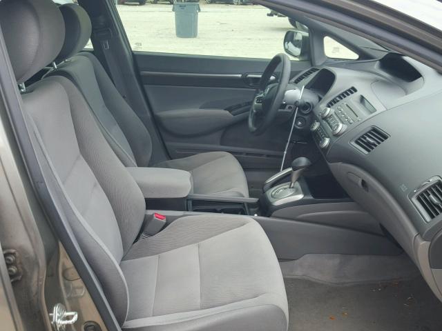 2HGFA16838H506103 - 2008 HONDA CIVIC EX ნაცრისფერი ფოტო 5