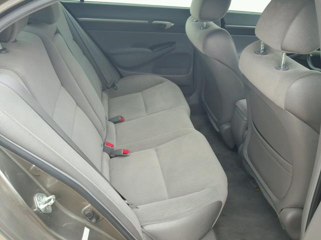 2HGFA16838H506103 - 2008 HONDA CIVIC EX ნაცრისფერი ფოტო 6