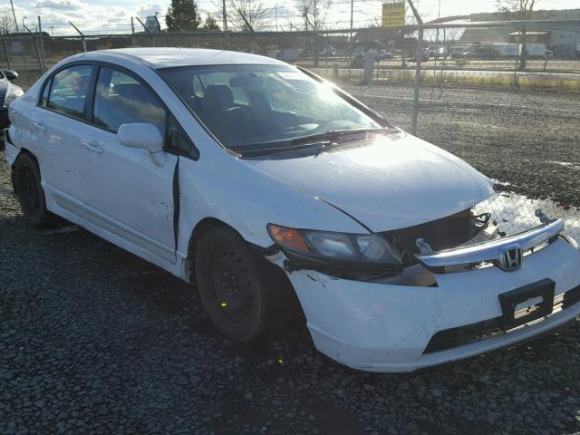 1HGFA16598L018590 - 2008 HONDA CIVIC LX WHITE photo 1