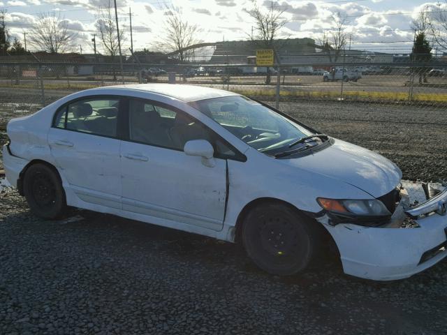 1HGFA16598L018590 - 2008 HONDA CIVIC LX WHITE photo 9