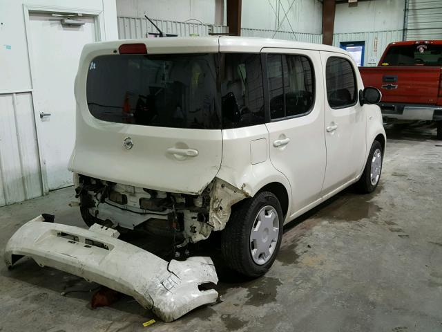 JN8AZ2KRXAT151465 - 2010 NISSAN CUBE BASE WHITE photo 4