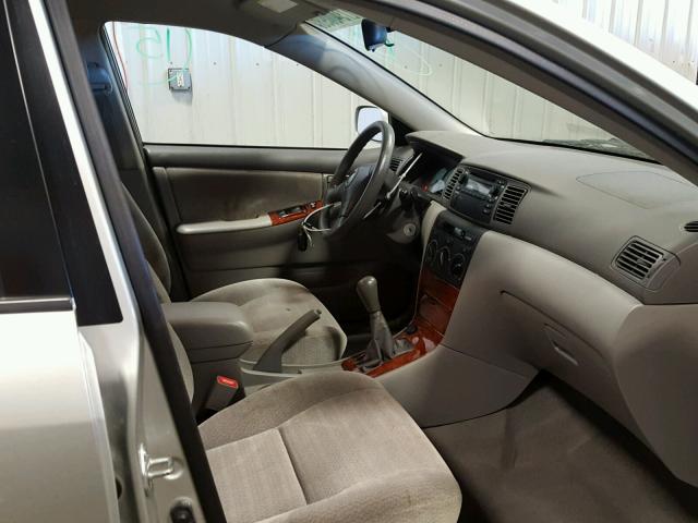1NXBR32EX3Z094406 - 2003 TOYOTA COROLLA LE 灰色 照片 5
