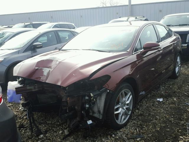 3FA6P0K90FR239631 - 2015 FORD FUSION TIT BURGUNDY photo 2