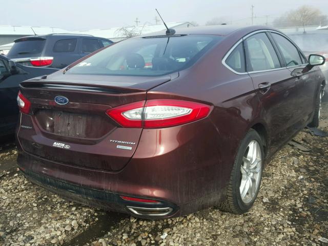 3FA6P0K90FR239631 - 2015 FORD FUSION TIT BURGUNDY photo 4