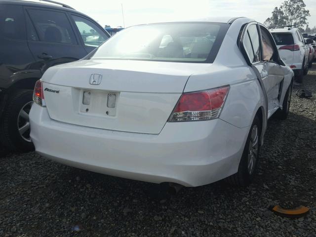 1HGCP26399A013893 - 2009 HONDA ACCORD LX WHITE photo 4