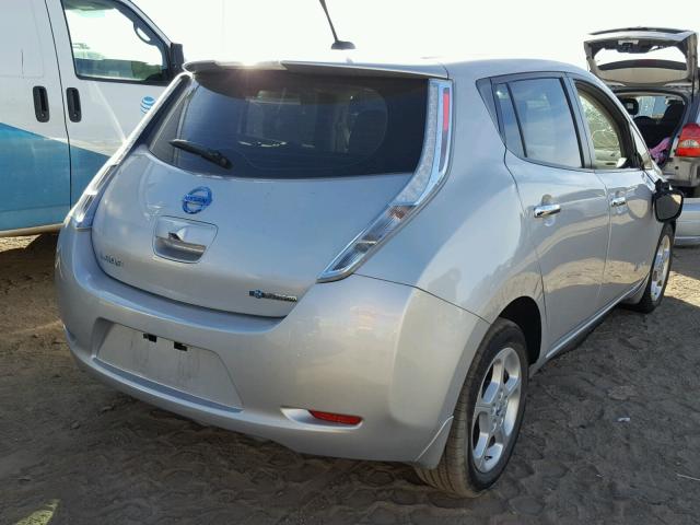 JN1AZ0CP7CT024031 - 2012 NISSAN LEAF SV SILVER photo 4