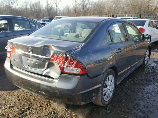 2HGFA1F55AH311955 - 2010 HONDA CIVIC LX GRAY photo 4