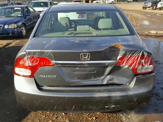 2HGFA1F55AH311955 - 2010 HONDA CIVIC LX GRAY photo 9