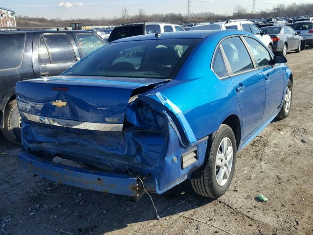 2G1WA5EK5A1126805 - 2010 CHEVROLET IMPALA LS BLUE photo 4