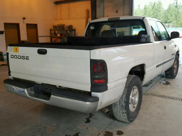 3B7HC12Y4YG163020 - 2000 DODGE RAM 1500 WHITE photo 4