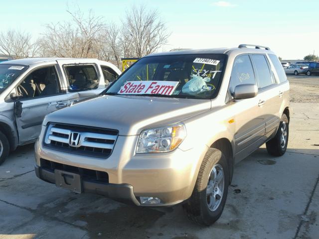 5FNYF28546B007136 - 2006 HONDA PILOT EX BROWN photo 2