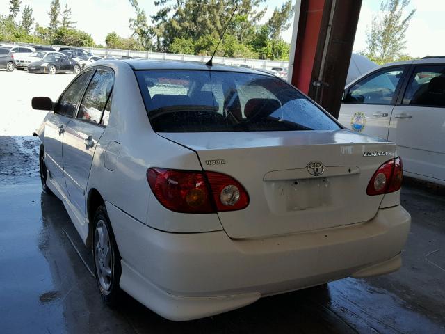 1NXBR32E23Z103437 - 2003 TOYOTA COROLLA CE WHITE photo 3