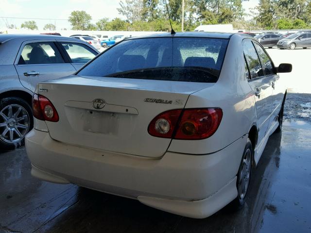 1NXBR32E23Z103437 - 2003 TOYOTA COROLLA CE WHITE photo 4