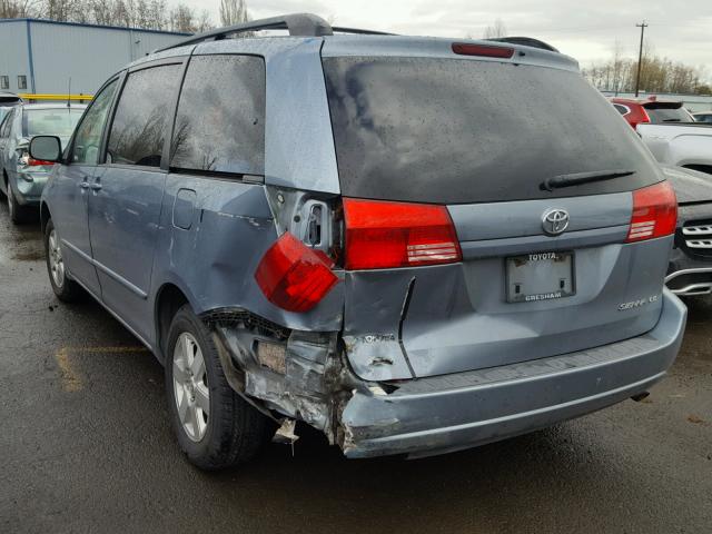 5TDZA23CX4S120798 - 2004 TOYOTA SIENNA CE BLUE photo 3