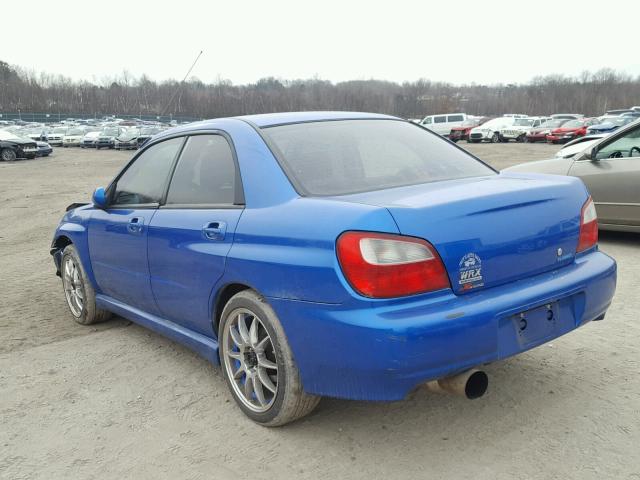 JF1GD29693H510283 - 2003 SUBARU IMPREZA WR BLUE photo 3