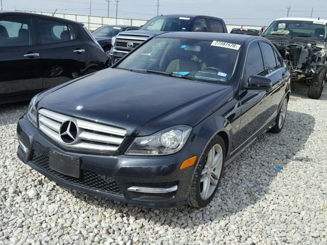 WDDGF4HB0CA636397 - 2012 MERCEDES-BENZ C 250 BLACK photo 2