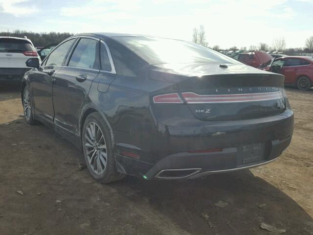 3LN6L5A93HR622028 - 2017 LINCOLN MKZ PREMIE BLACK photo 3