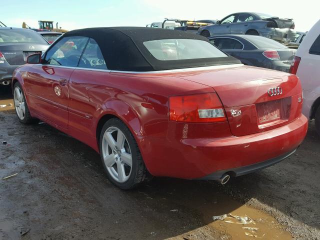 WAUET48H56K003940 - 2006 AUDI A4 S-LINE RED photo 3