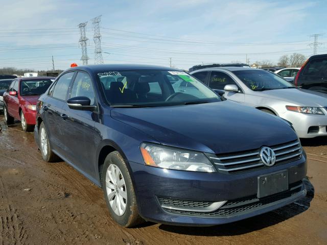 1VWAP7A34DC127823 - 2013 VOLKSWAGEN PASSAT S BLUE photo 1